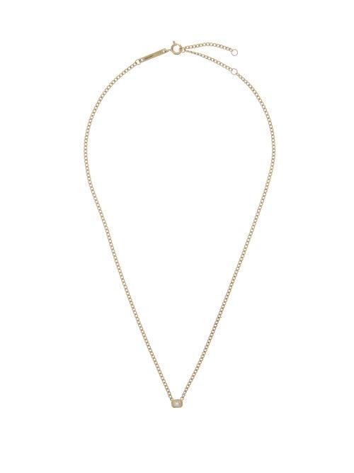 Zo Chicco - Diamond & 14kt Gold Curb-chain Necklace - Womens - Gold