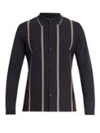Lanvin Striped Wool And Cotton-blend Shirt
