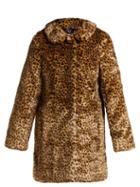 Matchesfashion.com Hvn - Courtney Leopard Print Faux Fur Coat - Womens - Leopard