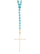 Matchesfashion.com Diane Kordas - Diamond, Turquoise & 18kt Gold Necklace - Womens - Blue