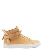 Buscemi 100mm High-top Leather Trainers