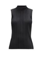 Matchesfashion.com Pleats Please Issey Miyake - High-neck Technical-pleated Top - Womens - Black