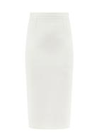 Matchesfashion.com Roland Mouret - Arreton High-rise Jersey Midi Skirt - Womens - White