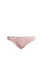 Matchesfashion.com Marysia - Antibes Scallop Edged Bikini Briefs - Womens - Light Pink