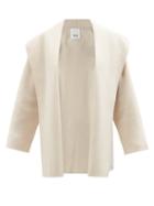 Allude - Hooded Wool-blend Cape Jacket - Womens - Ivory