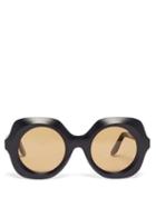 Matchesfashion.com Lapima - Paula Oversized Square Acetate Sunglasses - Womens - Black