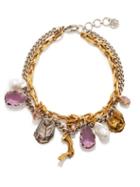 Alexander Mcqueen - Charm-embellished Chain Choker - Womens - Multi