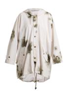 Myar Oversized Brushstroke-print Cotton Hooded Jacket