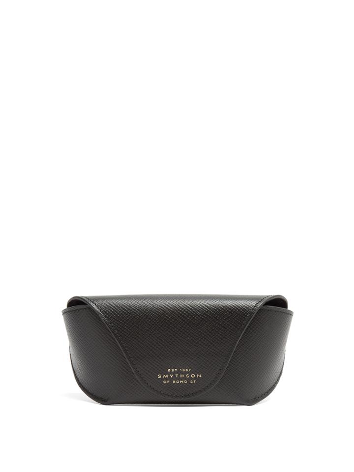 Smythson Panama Leather Sunglasses Case