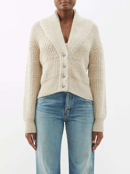 Fortela - Lola Shawl-collar Alpaca Cardigan - Womens - Camel