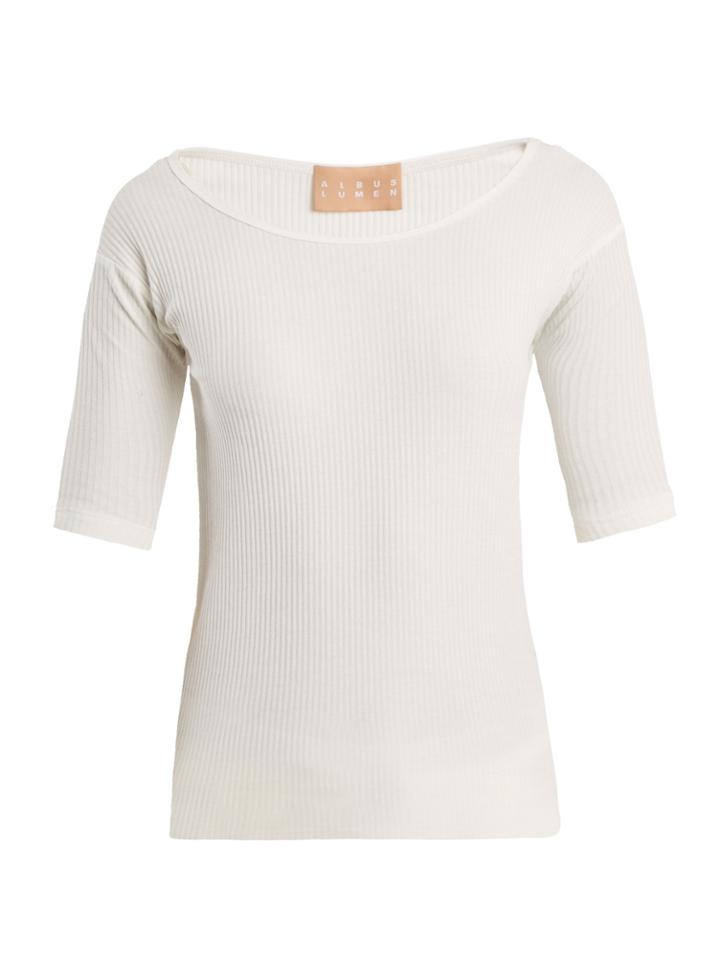 Albus Lumen Birkin Ribbed-jersey T-shirt