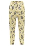 Mens Rtw Nanushka - Gini Pleated Floral-print Twill Suit Trousers - Mens - Cream Multi