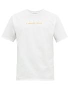 Matchesfashion.com Everest Isles - Logo Print Cotton T Shirt - Mens - White