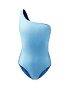 Matchesfashion.com Jade Swim - Evolve One-shoulder Swimsuit - Womens - Blue