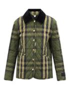 Ladies Rtw Burberry - Dranefeld Vintage-check Diamond Quilted Jacket - Womens - Dark Green