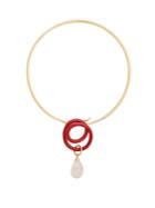 Peter Pilotto Spiral And Quartz Embellished Choker