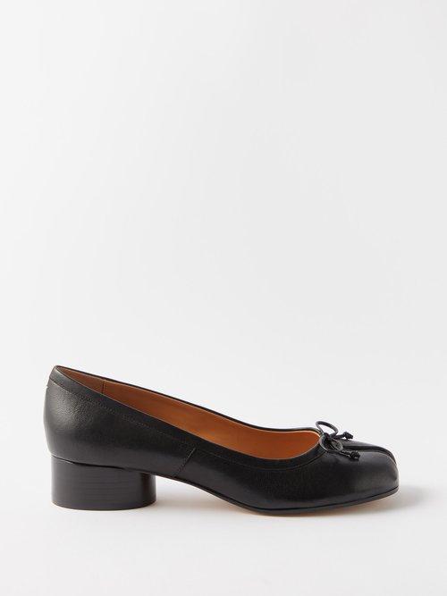 Maison Margiela - Tabi 30 Leather Pumps - Womens - Black
