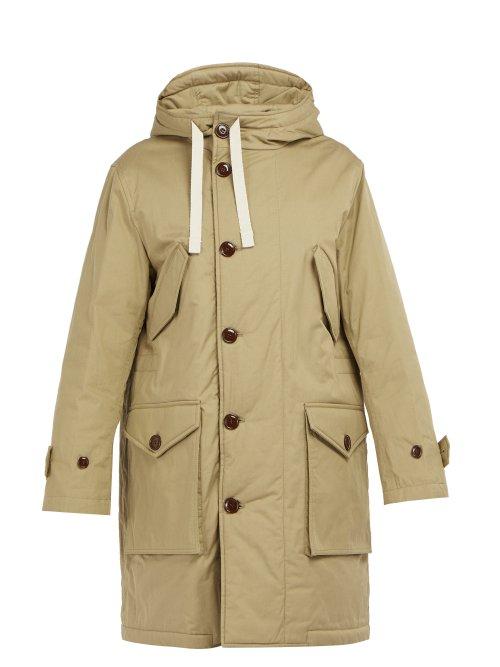 Matchesfashion.com Acne Studios - Padded Cotton Gabardine Parka - Mens - Beige