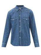 Nili Lotan - Martine Denim Shirt - Womens - Dark Denim