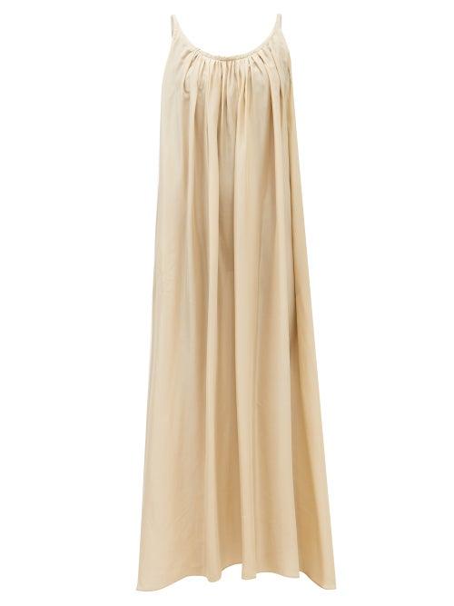 Loup Charmant - Nova Silk Maxi Dress - Womens - Beige