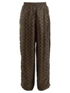 Golden Goose Deluxe Brand Wide-leg Geometric-jacquard Trousers