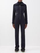 Fusalp - Maria Ii Logo-stripe Softshell Ski Suit - Womens - Dark Navy