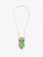 Daniela Villegas - Mantis Emerald, Tsavorite & 18kt Gold Necklace - Womens - Green Multi