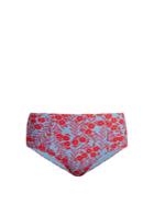 Diane Von Furstenberg Floral-print High-waist Bikini Briefs