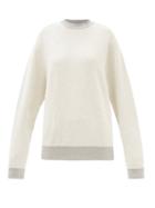 Les Tien - Brushed Cotton-fleece Sweatshirt - Womens - Grey Multi