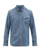 Matchesfashion.com Belstaff - Pitch Pocket Cotton-chambray Shirt - Mens - Indigo