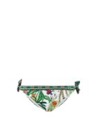 Matchesfashion.com Camilla - Daintree Darling Forest-print Bikini Briefs - Womens - White Print