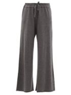 Ladies Rtw Jil Sander - Drawstring Cashmere Wide-leg Trousers - Womens - Grey