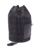 Mens Bags Loewe - Sailor Large Leather And Canvas Bucket Bag - Mens - Black