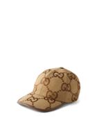 Gucci - Jumbo Gg-canvas Cap - Mens - Camel