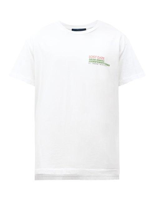 Matchesfashion.com Lost Daze - New Mind Corp Printed T-shirt - Mens - White