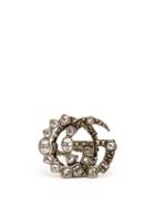 Matchesfashion.com Gucci - Gg Crystal Embellished Ring - Womens - Crystal