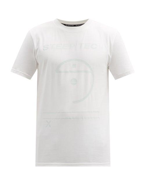 Matchesfashion.com The North Face - Steep Tech Logo-print Cotton-jersey T-shirt - Mens - White