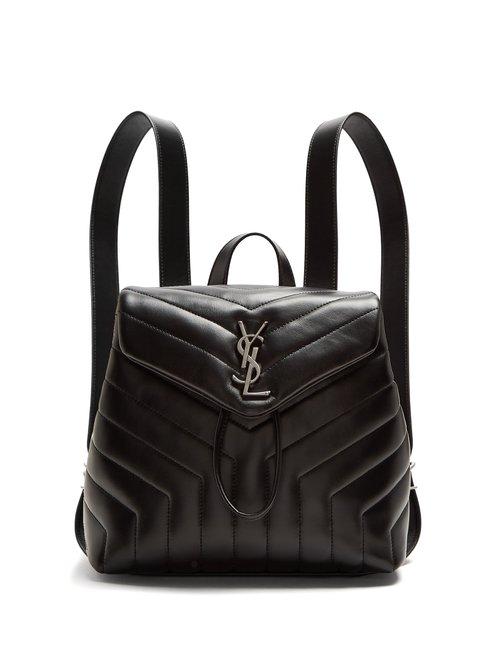 Matchesfashion.com Saint Laurent - Loulou Small Leather Backpack - Womens - Black