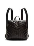 Matchesfashion.com Saint Laurent - Loulou Small Leather Backpack - Womens - Black