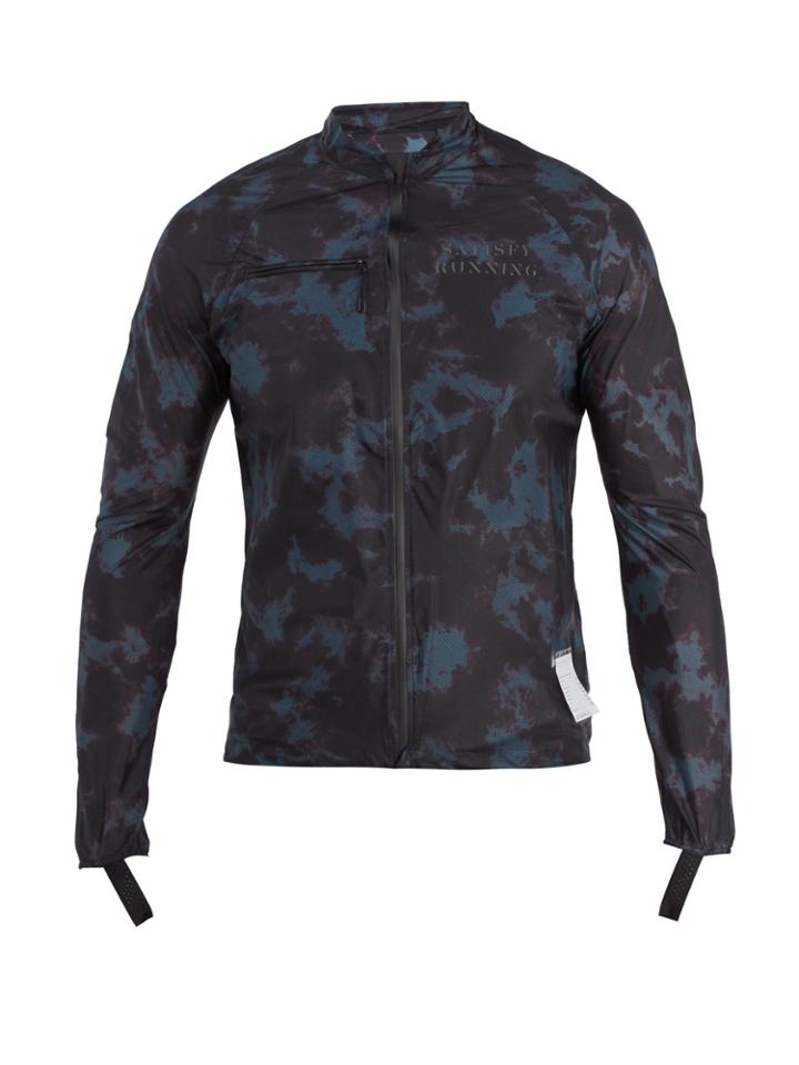 Satisfy Tie-dye Print Running Jacket