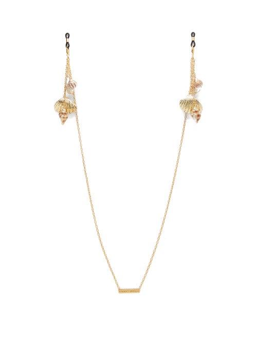 Matchesfashion.com Frame Chain - Shellie Conch 18kt Gold-plated Glasses Chain - Womens - Gold