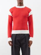 Molly Goddard - Ethan Cotton-blend Sweater - Mens - Red Cream
