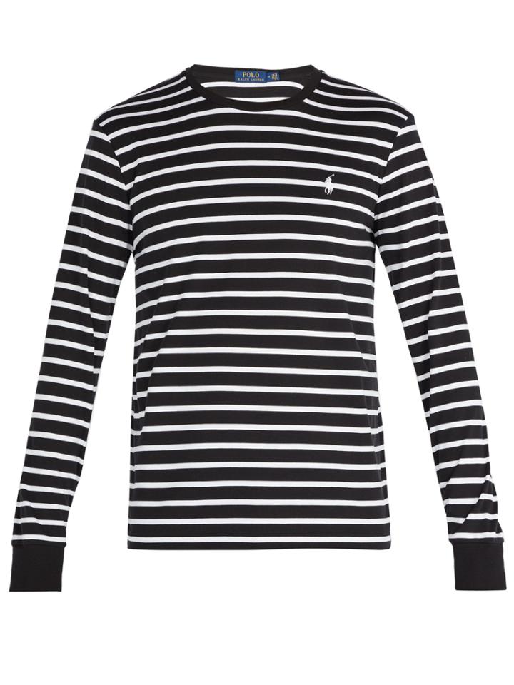 Polo Ralph Lauren Striped Long-sleeved Cotton T-shirt