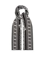 Versace Medusa-intarsia Cotton-blend Scarf