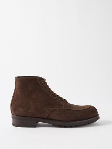 Tom Ford - Suede Ankle Boots - Mens - Brown