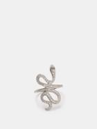 Ileana Makri - Slither Snake Diamond, Sapphire & 18kt Gold Ring - Womens - Gold Multi