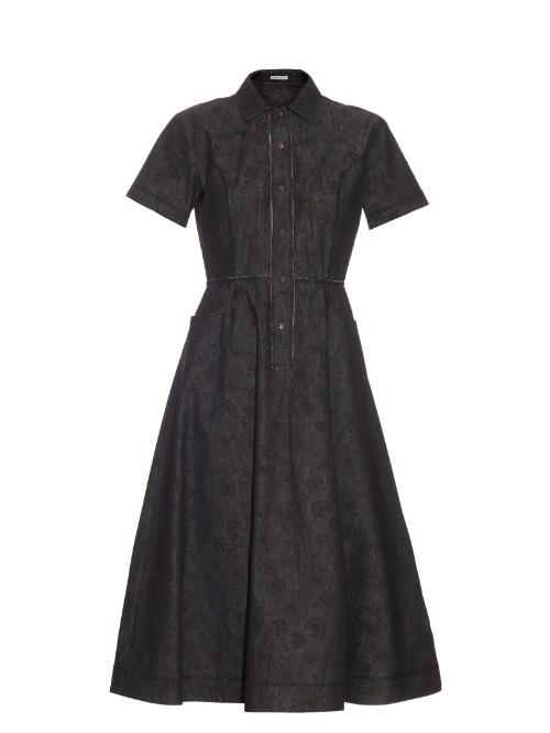 Tomas Maier Meadow-print Button-through Dress