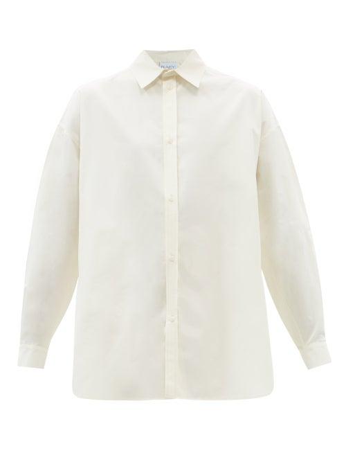 Raey - Organic-cotton Long-sleeved Shirt - Womens - Ivory