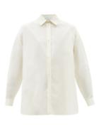 Raey - Organic-cotton Long-sleeved Shirt - Womens - Ivory