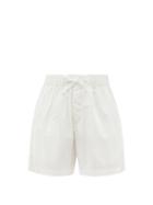 Ladies Lingerie Tekla - Organic-cotton Pyjama Shorts - Womens - White